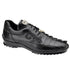 Men's Belvedere Vasco Calf & Crocodile Hornback Tail Sneaker In Black