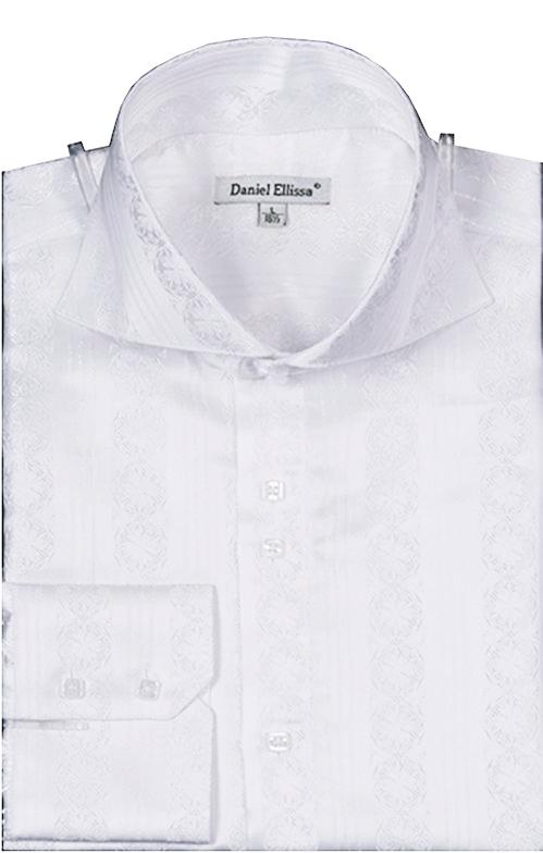 daniel ellissa dress shirts wholesale Daniel Ellissa Men's French Cuff Shirt Set - Varied Bold Pattern - Teal - 16.5 34/35