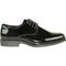 Mens Classic Plain Square Toe Shiny Patent Tuxedo Dress Shoe In Black