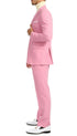 Paul Lorenzo Mens Pink Slim Fit 2 Piece Suit