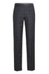 Mens Plaid Suit - Patterned Business Suit -Mens Designer Two Button Slim Fit Notch Lapel Suit In Grey & Tan Windowpane Plaid