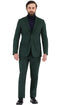 Oslo Hunter Green Slim Fit Notch Lapel 2 Piece Suit