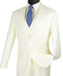 (36S, 42L, 42R, 46R) Slim Fit 3 Piece Ivory Suit