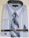 Blue Striped Dress Shirt - AlbertoNardoniStore