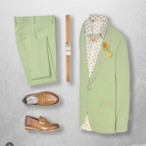 Sage Green Tuxedo And Wedding Suits