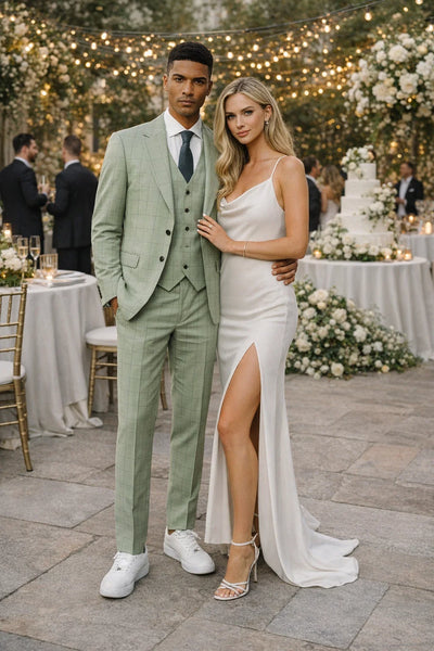 Sage Green Wedding Suit Sage Green Groom Tuxedo