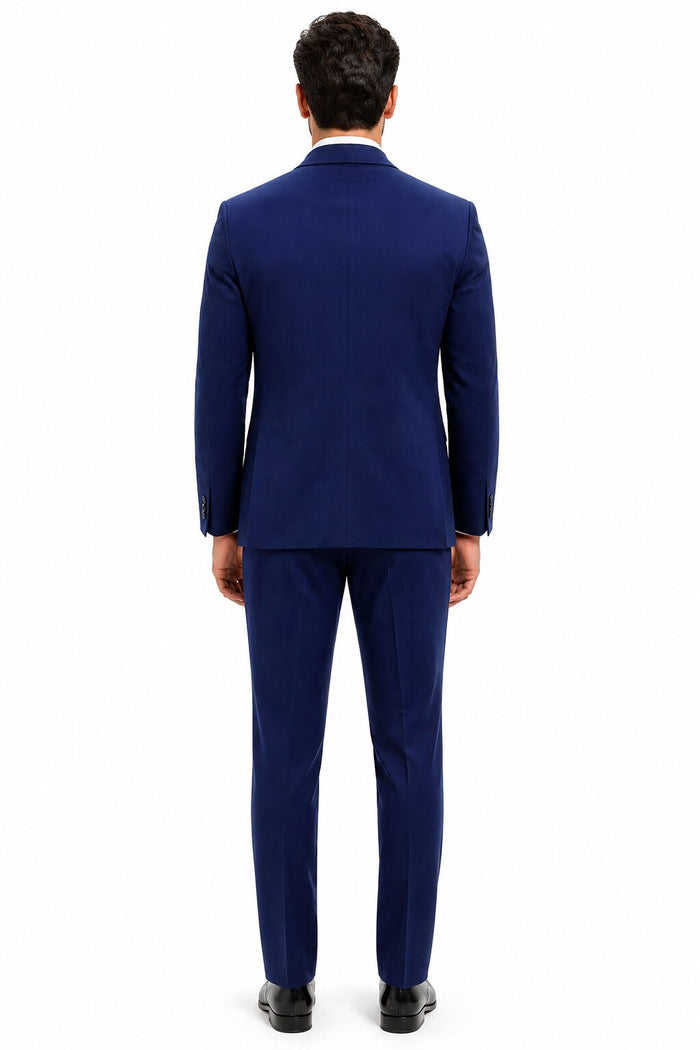 Sapphire Cobalt Blue - Light Navy Blue Tuxedo - Indigo Tuxedo - Wedding Tuxedo Suit
