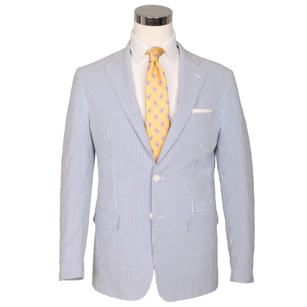 Seersucker Blazer - "Blue" Seersucker Sport Coat