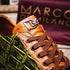 Marco Di Milano Saulo Men's Shoes Green & Cognac Exotic Ostich / Alligator Casual Sneakers