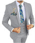 FINNEGAN SINGLE-BREASTED 3 PIECE SLIM FIT LAPEL SUIT(BLAZER+PANTS+VEST)