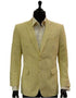 Men's Two Button Yellow White Classic Seersucker Sear sucker suit Trending Formal Blazer