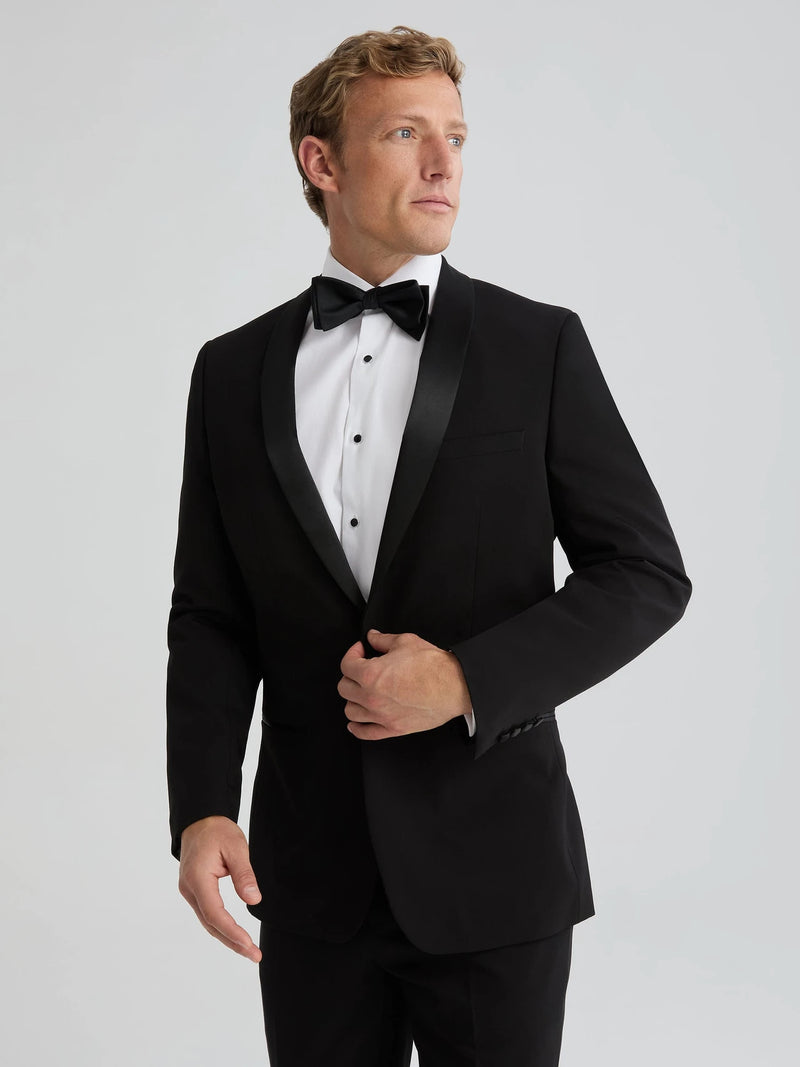 Mens Black Shawl Lapel Tuxedo