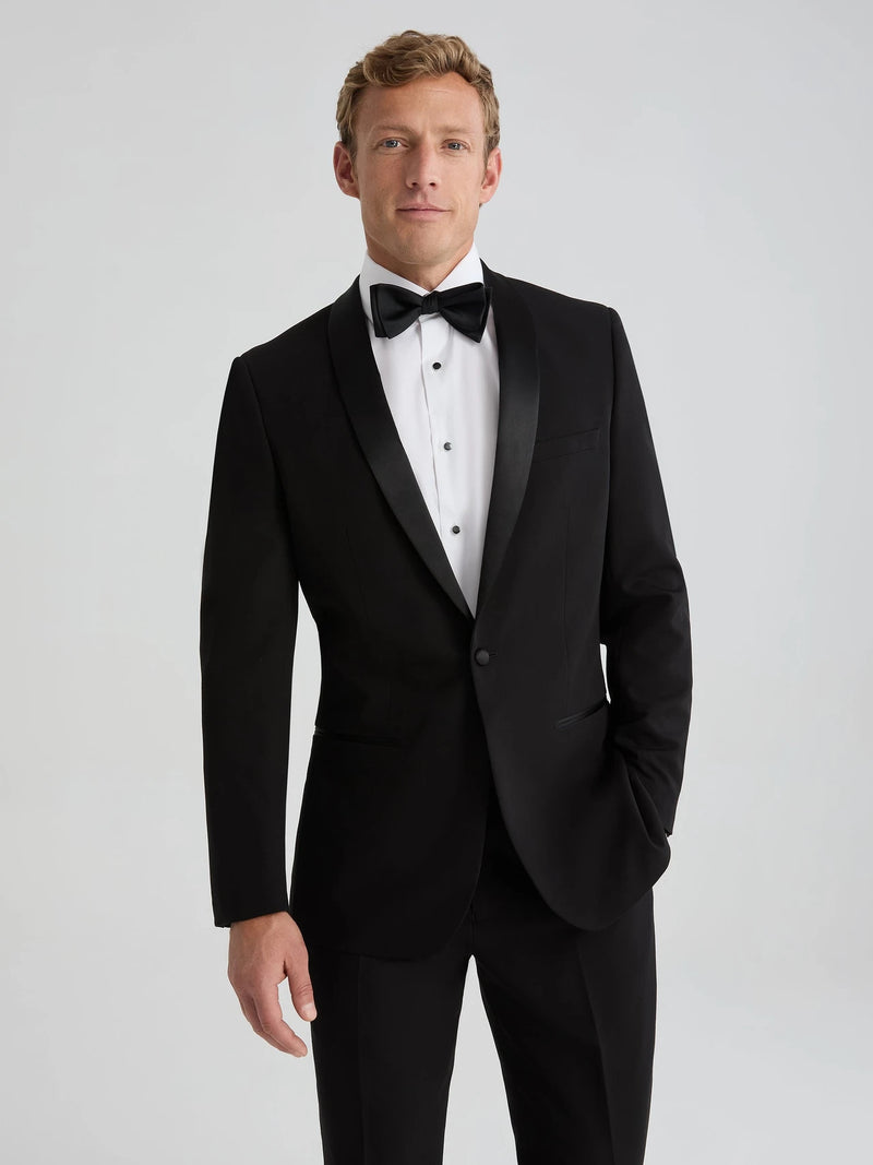 Mens Black Shawl Lapel Tuxedo