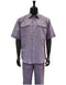 Mens Lavender Linen Suit