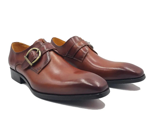 Men’s Signature Buckle Monk Strap Dress Shoes