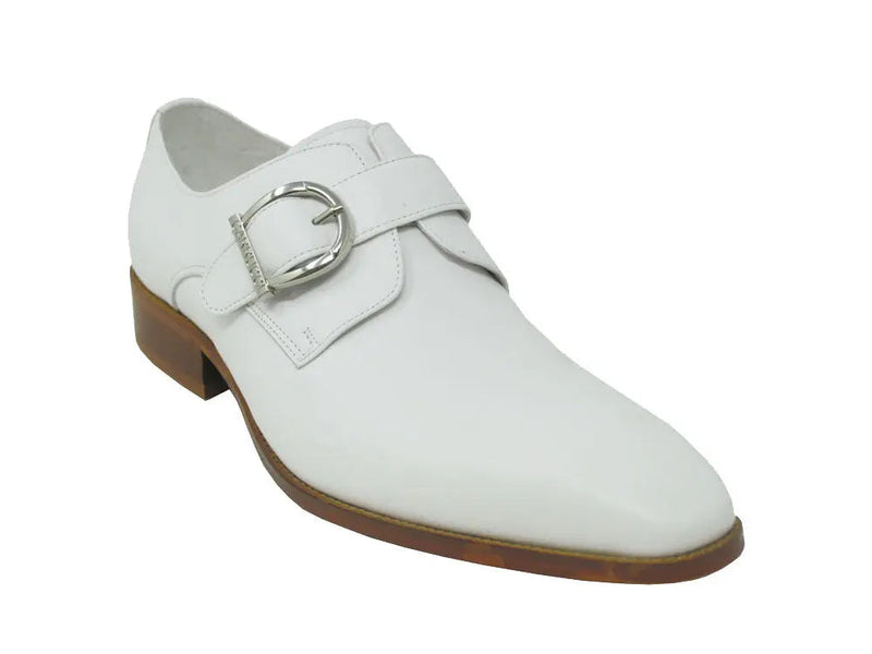 Carrucci Signature Buckle Monk Strap Shoe