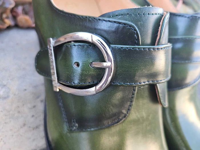 Carrucci Signature Buckle Monk Strap Shoe