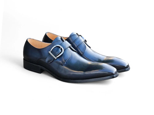 Signature Buckle Monk Strap Shoe Carrucci