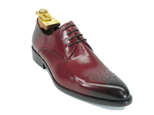 Menâ€™s Signature Burnished Leather Derby Shoes