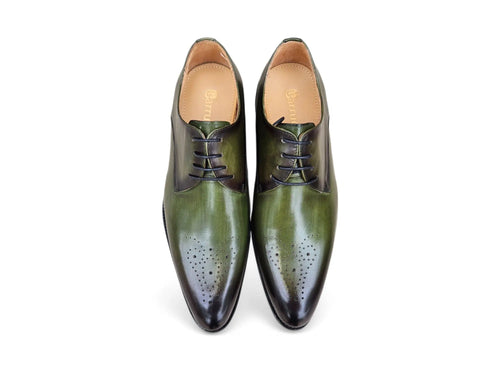 Men’s Signature Burnished Leather Derby Shoes