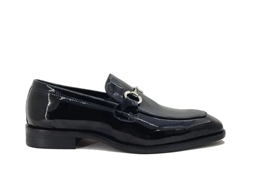 Signature Horse Bit Patent Leather Loafer Carrucci