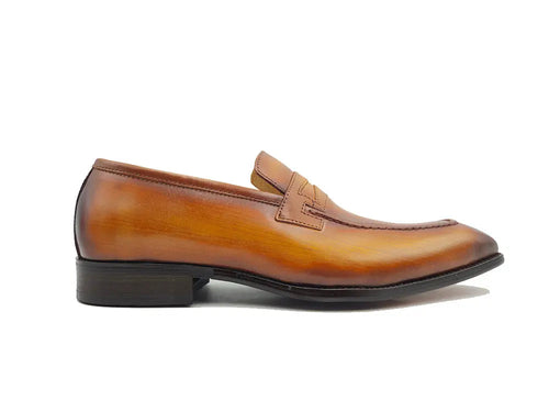 Mens Classic Leather Penny Loafers“ Signature Style
