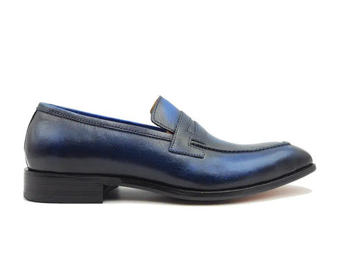 Mens Classic Leather Penny Loafers“ Signature Style
