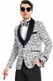 Mens One Button Vested Shawl Lapel Solid Vest Silver Grey Prom Tuxedo