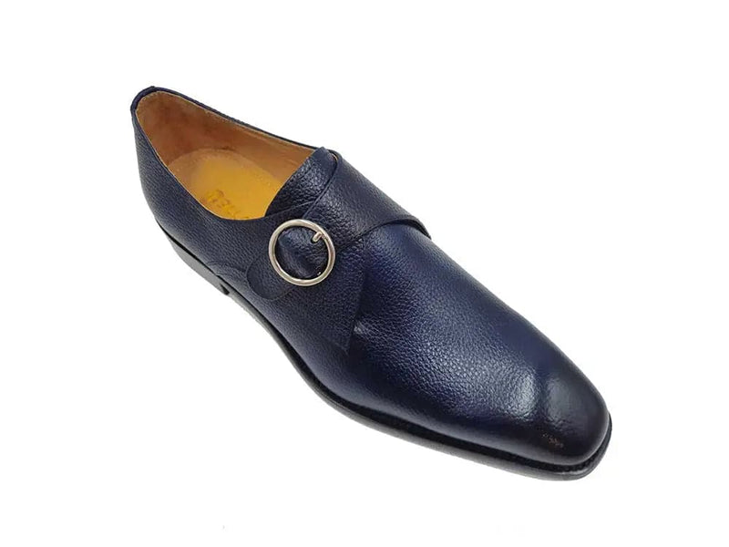 Carrucci Single Monk Strap Plain Toe Shoes