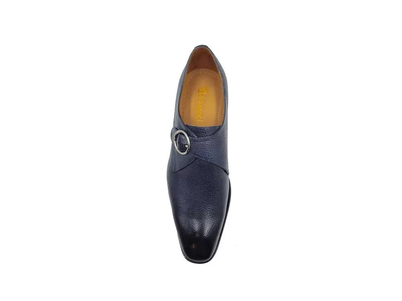 Carrucci Single Monk Strap Plain Toe Shoes