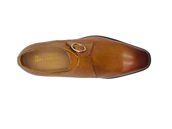 Carrucci Single Monk Strap Plain Toe Shoes