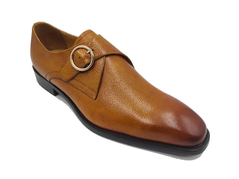 Carrucci Single Monk Strap Plain Toe Shoes