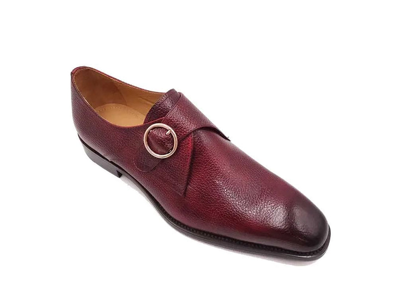 Carrucci Single Monk Strap Plain Toe Shoes