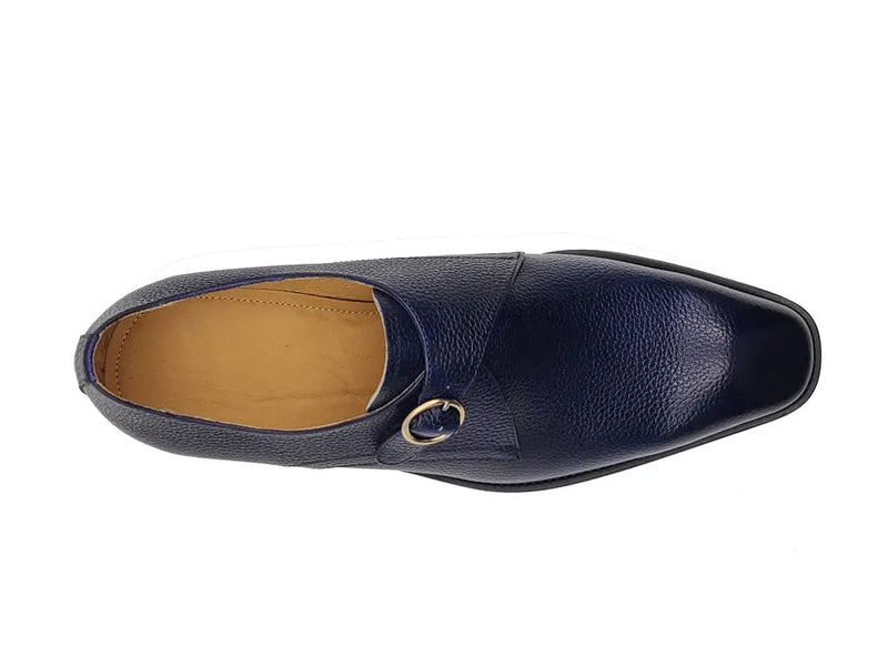 Carrucci Single Monk Strap Plain Toe Shoes