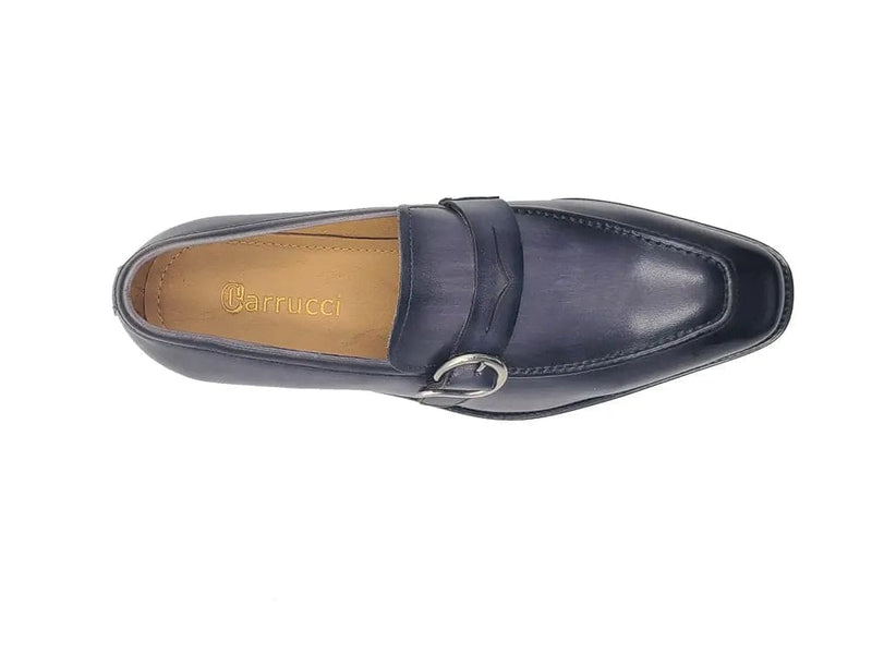 Carrucci Single Monk Strap with modern buckle