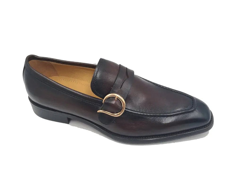Carrucci Single Monk Strap with modern buckle