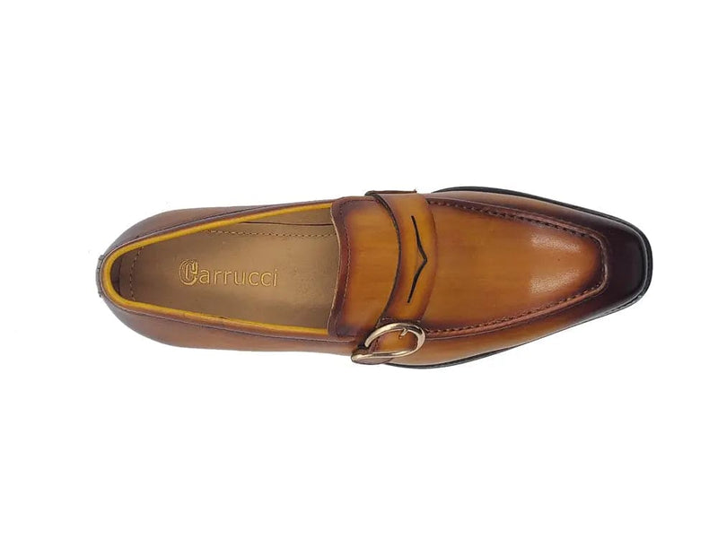 Carrucci Single Monk Strap with modern buckle