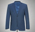 Renoir Clothing - Renoir Suit - Renoir Fashion - Single Breasted Wool Blend Slim Fit Blue Renoir Suit