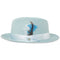 Tapa Crushable Straw Hat Fedora in Sky Blue