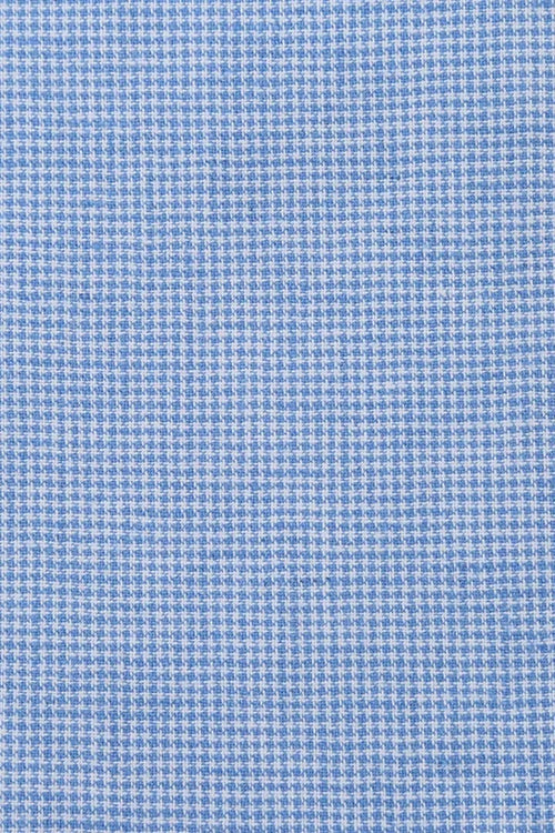 Mens Classic Two Button Linen & Cotton Summer Sport Coat Sky Blue Blazer Houndstooth