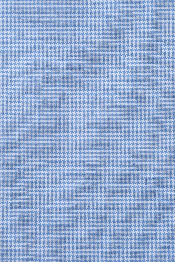 Mens Classic Two Button Linen & Cotton Summer Sport Coat Sky Blue Blazer Houndstooth
