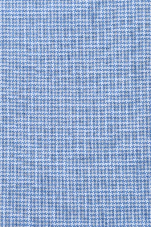 Mens Classic Two Button Linen & Cotton Summer Sport Coat Sky Blue Blazer Houndstooth