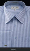 Blue Striped Dress Shirt - AlbertoNardoniStore