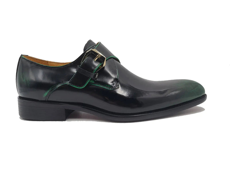 Carrucci Soft Calf Patent Leather Single Monk Slip-on