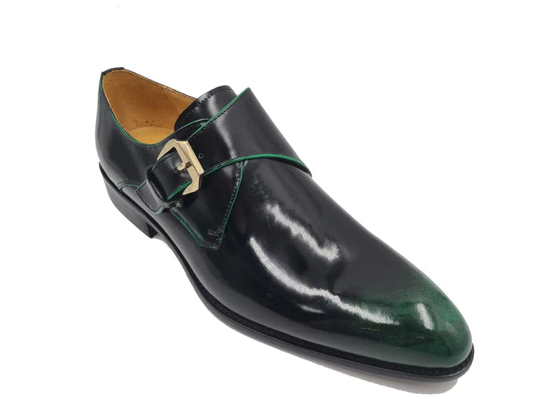 Carrucci Soft Calf Patent Leather Single Monk Slip-on