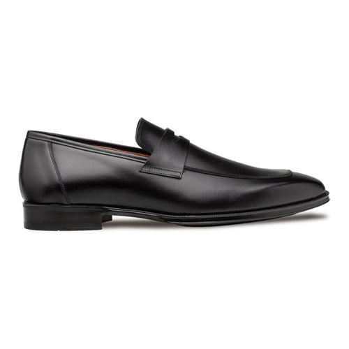 Men’s Mezlan Avenue Black Penny Loafer – Rubber Sole Leather Slip-On, Made in Spain