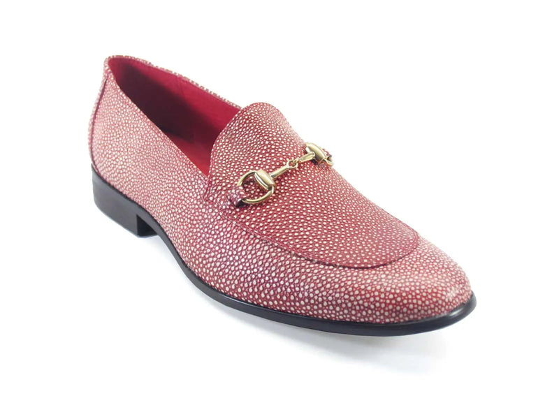 Carrucci Stingray Embossed Horsebit Loafer