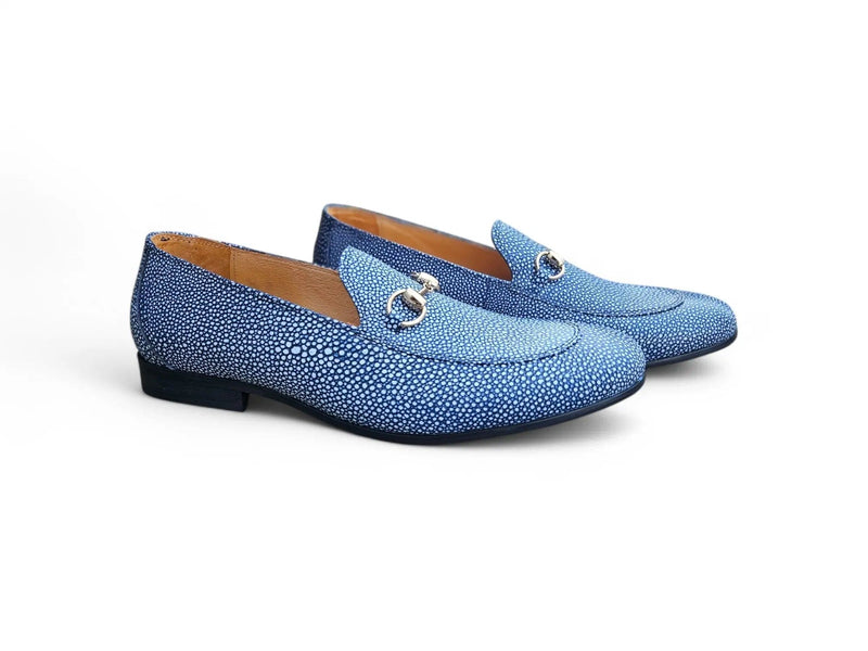 Carrucci Stingray Embossed Horsebit Loafer