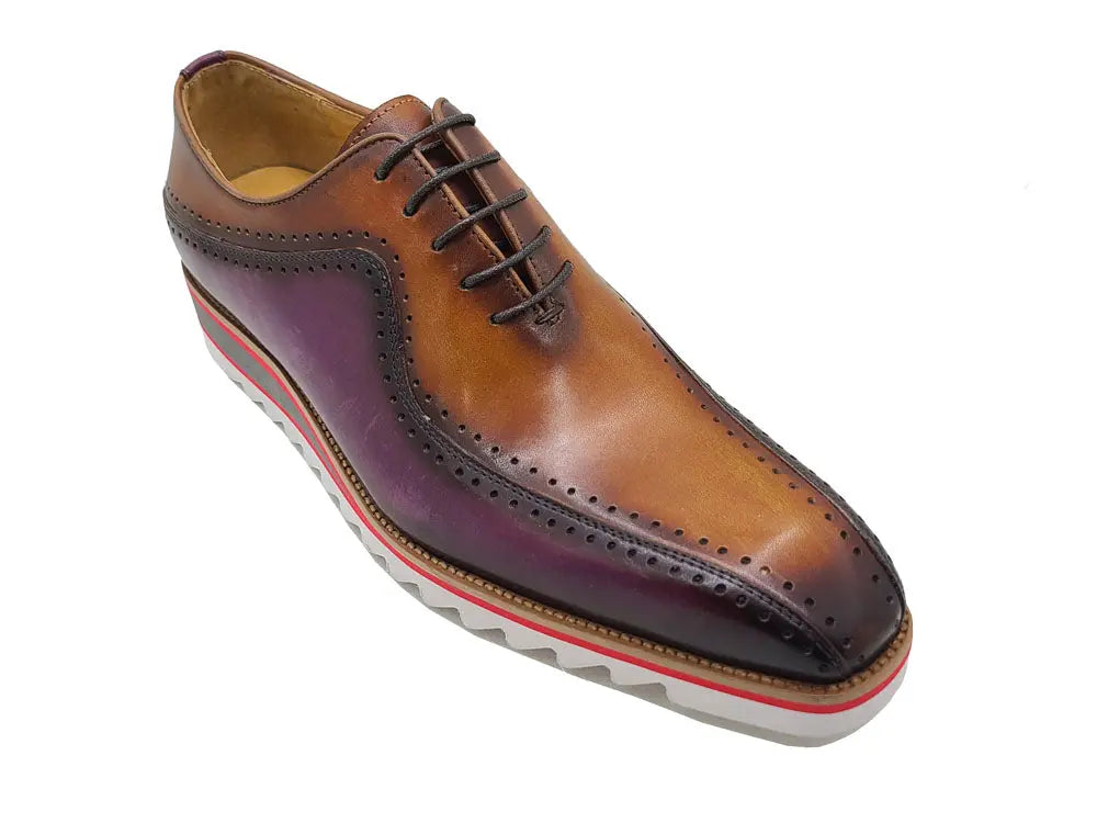 Two-Tone Burnished Brogue Oxford