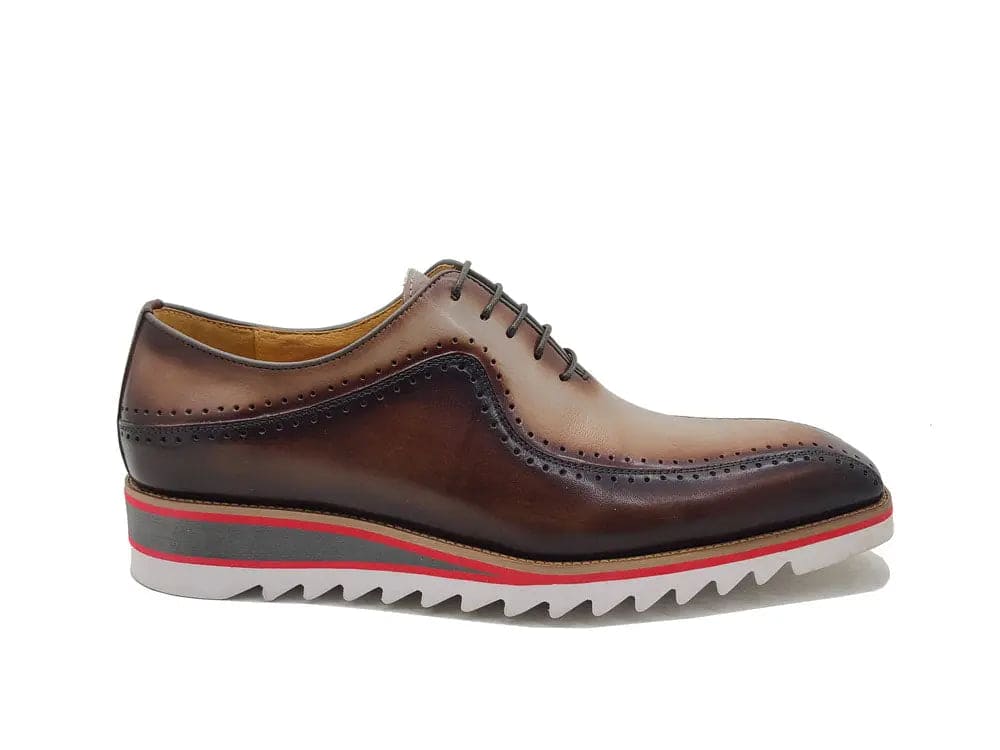 Two-Tone Burnished Brogue Oxford